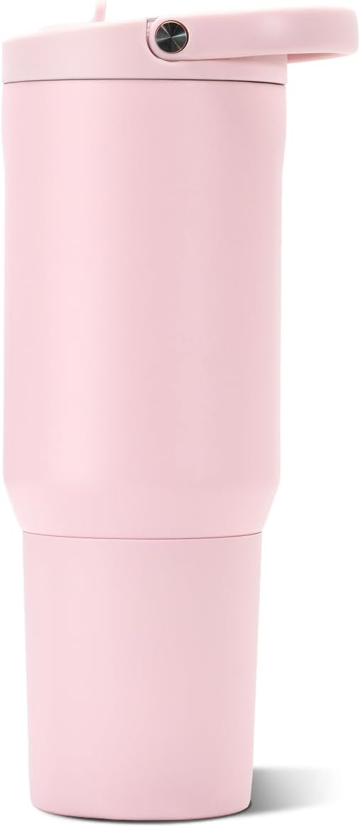 HydroJug Sport 20 oz Insulated Stainless Steel Water Bottle, Pink Sand