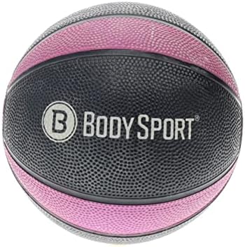 Body Sport Medicine Ball – Weighted Exercise Ball – at-Home Gym Equipment – Fitness Workout Ball – Cardio & Torso Strength Training