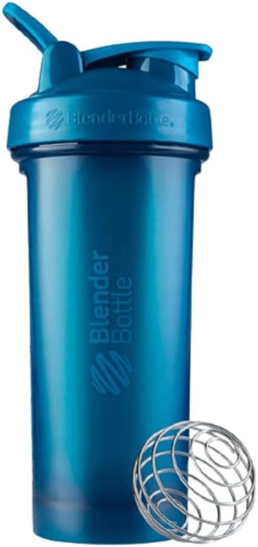 BlenderBottle Classic V2 Plastic Shaker Bottle 28 oz Ocean Blue