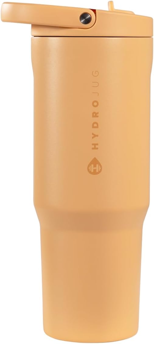 HydroJug Sport 32 oz Insulated Stainless Steel Water Bottle, Marigold