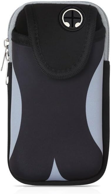 Phone Holder for Running Armband Cell Phone Holder for iPhone 11 12 13 14 15 Pro Max XS X XR 8 7 6 Plus SE/Samsung Galaxy/Key,Waterproof Sliver-Black Arm Band Fit Sport/Exercise/Workout Pouch Sleeve