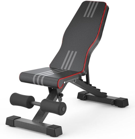 Weight Bench, Foldable Weight Benches for Home Gym with 660 LBS, Adjustable Weight Bench with 72 Training Angles, Incline Bench Press for Full Body