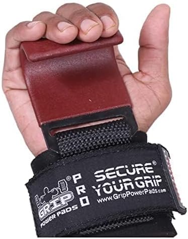 Weight Lifting Rod Hooks Heavy Duty Wrist Wraps Power Weight Lifting Training Gym Grips Straps Set of 2