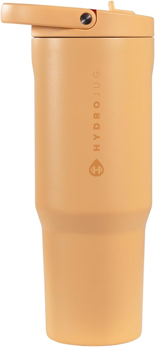 HydroJug Sport 40 oz Insulated Stainless Steel Water Bottle, Marigold
