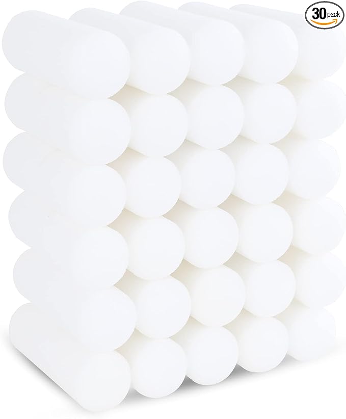 Mister Rui Mini Foam Paint Roller, 30 Pack, 4 Inch Small Paint Roller | High Density Mini Foam Rollers for Painting Walls, Trim, Cabinets, Doors, Professional or DIY Use and Home Improvement