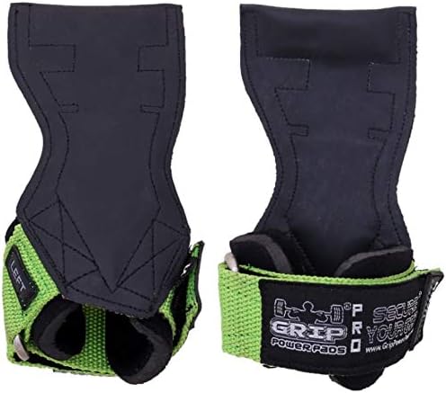 Lifting Grips PRO Weight Gloves Heavy Duty Barbell Gymnastics Straps Alternative to Power Hooks Deadlifts Adjustable Neoprene Padded Wrist Wrap