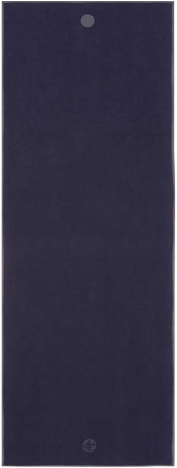 Manduka Yogitoes Hot Yoga Mat Towel - 71" | Moisture Activated Grip | Patented Silicone Nubs | Highly Absorbent, Durable & Easy Care | Made from Recycled Materials | 71 x 24 Inches | Midnight