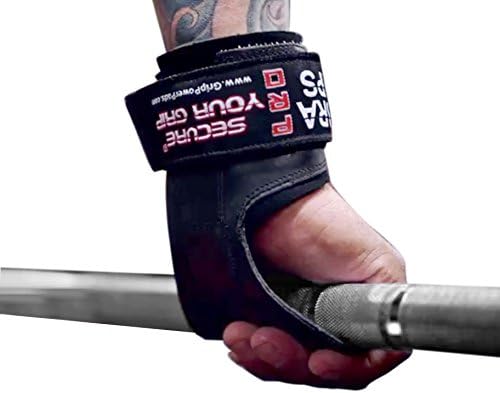 Cobra Grips Weight Lifting Gloves with Adjustable Neoprene Padded Wrist Wraps - Heavy Duty Alternative to Power Lifting Hooks for Deadlifts