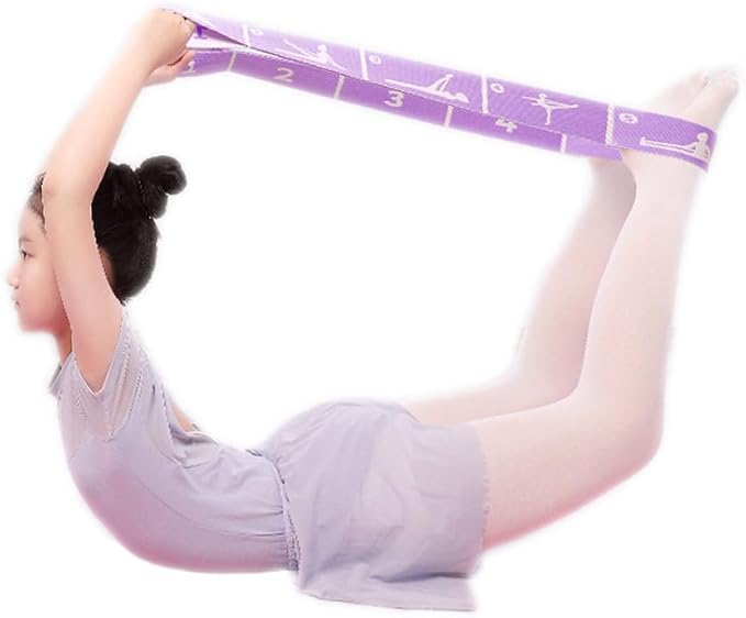 2-Pack Adjustable Kids Dance Stretch Bands - 8-Loop Elastic Bands for Ballet, Latin, Yoga, Gymnastics & Stretching - Flexible, Multi-Section Design for Dance Training & Flexibility