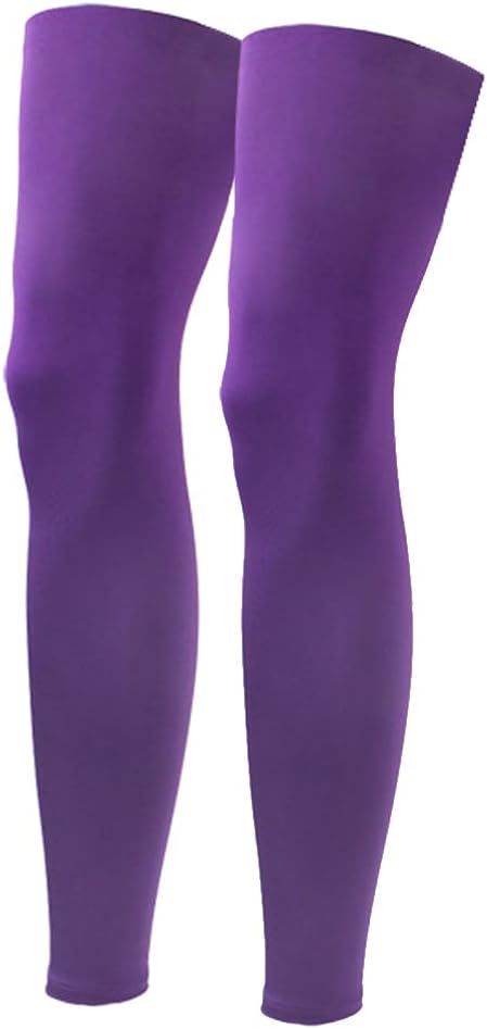 Salome Idea One Pair Compression Full Length Leg Sleeve for Men Women, Running, Basketball