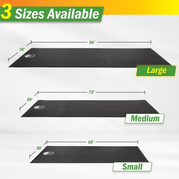 Treadmill & Exercise Equipment Mat – Non-Slip, Waterproof Pad for Bike, Walking Pad, Elliptical or Home Gym – Noise-Reducing Workout Floor Protector by Wakeman