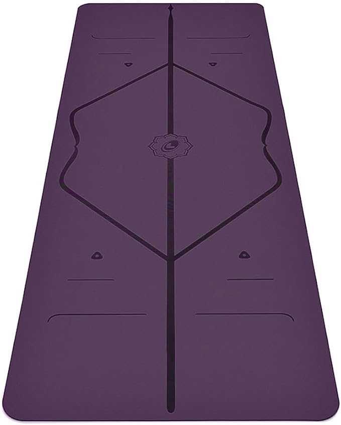 Liforme Classic Yoga Mat - Posture Alignment Design, Advanced Non-Slip Grip | Eco-friendly, Non-Toxic, Sweat-Resistant, long, wide, 4.2mm thick mat for comfort, recommended for Hot Yoga, Free Yoga Bag