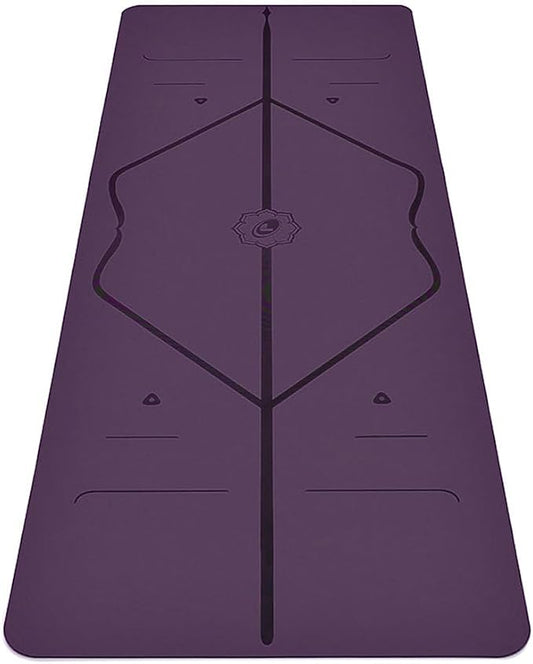 Liforme Classic Yoga Mat - Posture Alignment Design, Advanced Non-Slip Grip | Eco-friendly, Non-Toxic, Sweat-Resistant, long, wide, 4.2mm thick mat for comfort, recommended for Hot Yoga, Free Yoga Bag