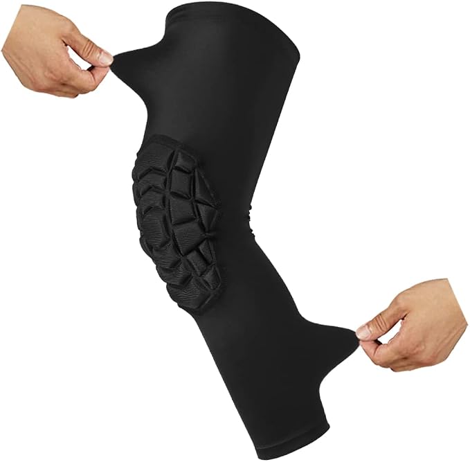 SZKANI Knee Pads Compression Leg Sleeve Knee Sleeve for All Sports Wrestling Protector Gear, 1 Pair of Knee Paded