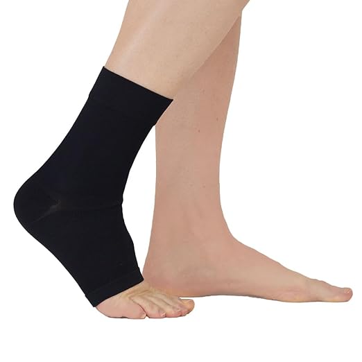 medi Seamless Knit Ankle Support - sprains, rheumatic & osteoarthritis condition Black M