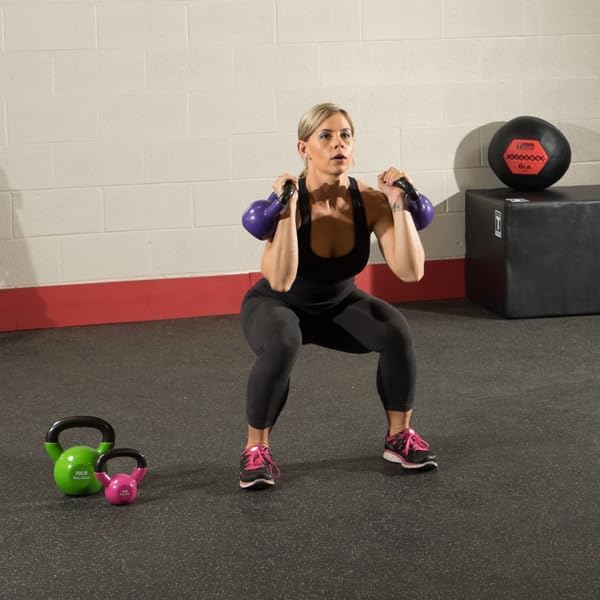 Body Solid Vinyl Coated Kettle Bell Set