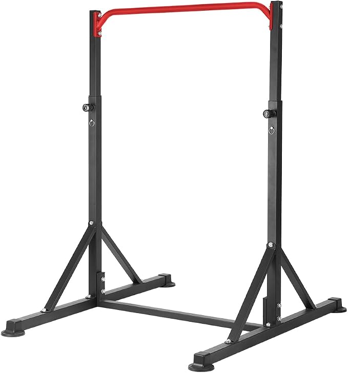 Pull Up Bar Station, Heavy Duty Chin Up Pullup Bars Free Standing Home Gym | 92" Adjustable Height, 440lb Capacity, 39.1" Wide Strength Training hanging Bar for Exercise, Outdoor Indoor Workout Fitness