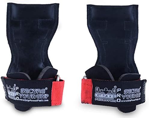 Lifting Grips PRO Weight Gloves Heavy Duty Barbell Gymnastics Straps Alternative to Power Hooks Deadlifts Adjustable Neoprene Padded Wrist Wrap