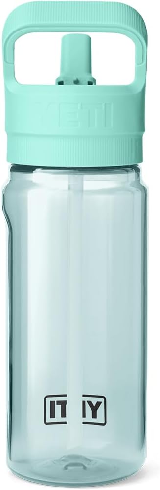 YETI Yonder 600 ml/20 oz Water Bottle with Yonder Straw Cap, Seafoam