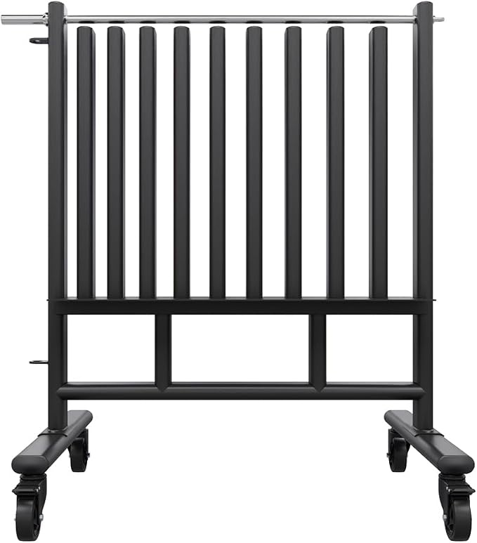 Power Systems Premium Dumbbell Storage Rack – Mobile Weight Rack with Wheels, Heavy Duty Steel Organizer for Home Gym, Fitness Studio & Commercial Use, Secure Space Saving Design (Rack Only)