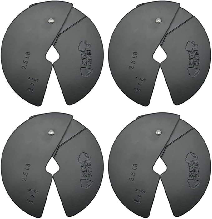 Micro Gainz 2.5LB Dumbbell Fractional Weight Plates, 4-Piece