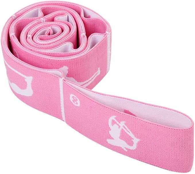 2-Pack Adjustable Kids Dance Stretch Bands - 8-Loop Elastic Bands for Ballet, Latin, Yoga, Gymnastics & Stretching - Flexible, Multi-Section Design for Dance Training & Flexibility