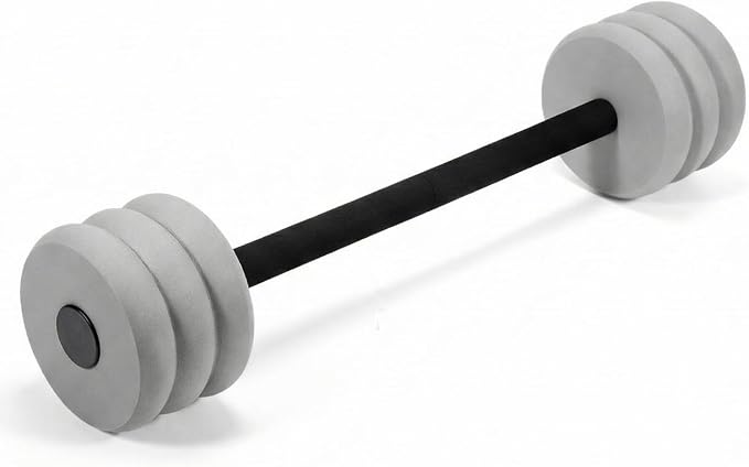 Soulchen Long Aquatic Exercise Dumbbells Pool Exercise Foam Water Weights Dumbbell Aquatic Pool Barbells with High Density EVA Foam for Swim Water Aerobics Workouts Loss