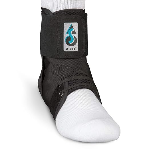 Med Spec ASO Speed Lacer Ankle Stabilizer Brace Sprain Support Black XXL | Orthopedic Speed Lacing Ankle Brace for Men, Women, Teens, And Kids, Bilateral, Workouts, Everyday Ankle Protection. 223617