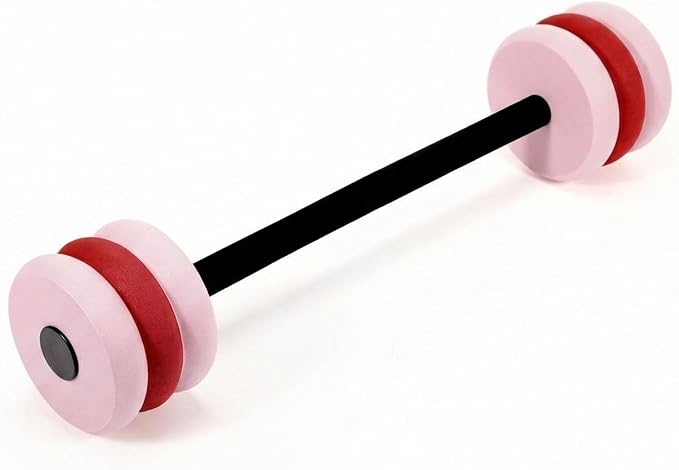 Soulchen Long Aquatic Exercise Dumbbells Pool Exercise Foam Water Weights Dumbbell Aquatic Pool Barbells with High Density EVA Foam for Swim Water Aerobics Workouts Loss