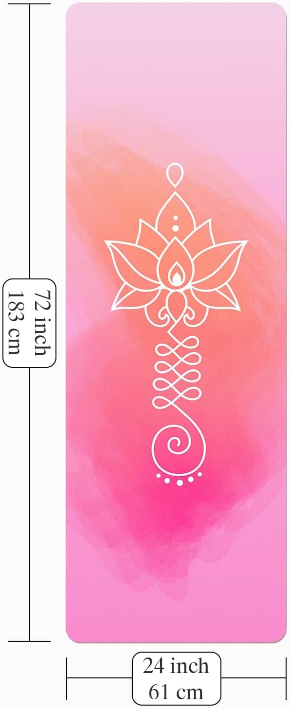 Foldable Yoga Mat, 1.5mm Thick Exercise Yoga Mat With Carry Bag | Non-slip Suede Lightweight Fitness Travel Yoga Mat for Hot Yoga, Exercise, Pilates, Home & Gym Use