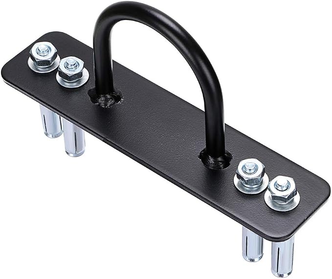 Hipiwe Battle Rope Wall/Ceiling Mount Anchor Bracket for Suspension Straps | Ceiling Hooks For Crossfit Gymnastic Rings, Body Weight Strength Training Systems, Yoga Swings, Boxing Equipment (black)