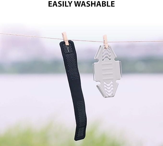 【Bone】 Run Tie Running Armband Phone Holder, Cell Phone Arm Band for iPhone 14 13 12 11 Pro Max Mini XS XR X 8 7 6 Plus Samsung Galaxy S10 S9 Smartphone (Combo Set/Black/ 6.3-7.5"+ 7.9-9.8"+ 9.8-14") | Sweat Wicking, Skin-Friendly & Washable Silicone S...