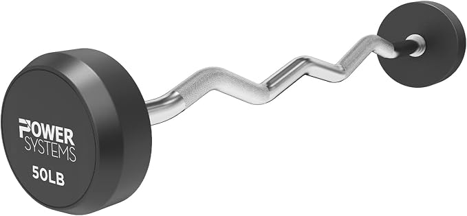 Power Systems ProStyle Fixed Barbell with EZ Curl Handle