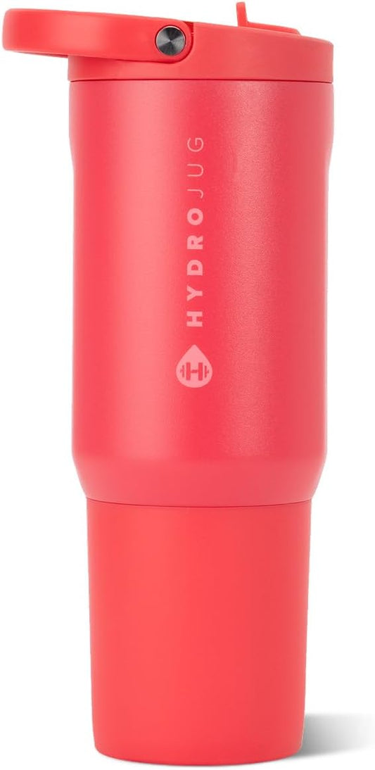 HydroJug Sport 20 oz Insulated Stainless Steel Water Bottle, Fruit Punch