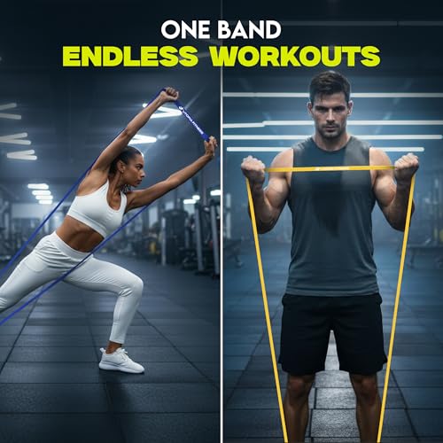 Pull Up Resistance Bands Set of 5, Heavy Duty Natural Latex Bands - Image 3