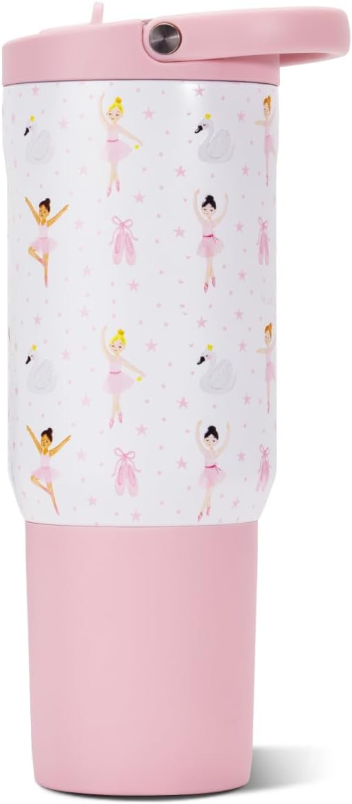 HydroJug Sport 20 oz Insulated Stainless Steel Water Bottle, Ballerina