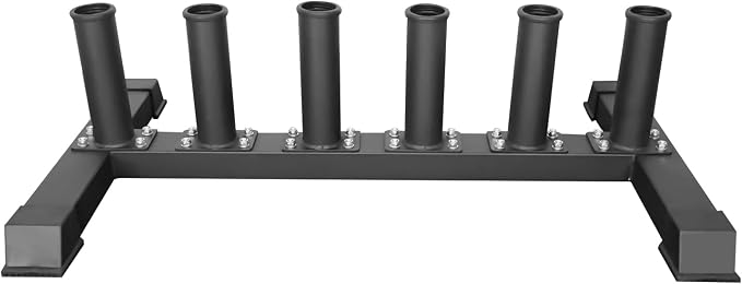Luwint Freestanding Barbell Holder, Floor Stand Vertical 6 Bar Storage Rack for 2'' Olympic Bars