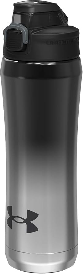 Under Armour 18oz Stainless Steel Water Bottle, Vacuum Insulated, Self Draining Protective Cap, Leak Proof, For Kids & Adults, All Sports, Gym