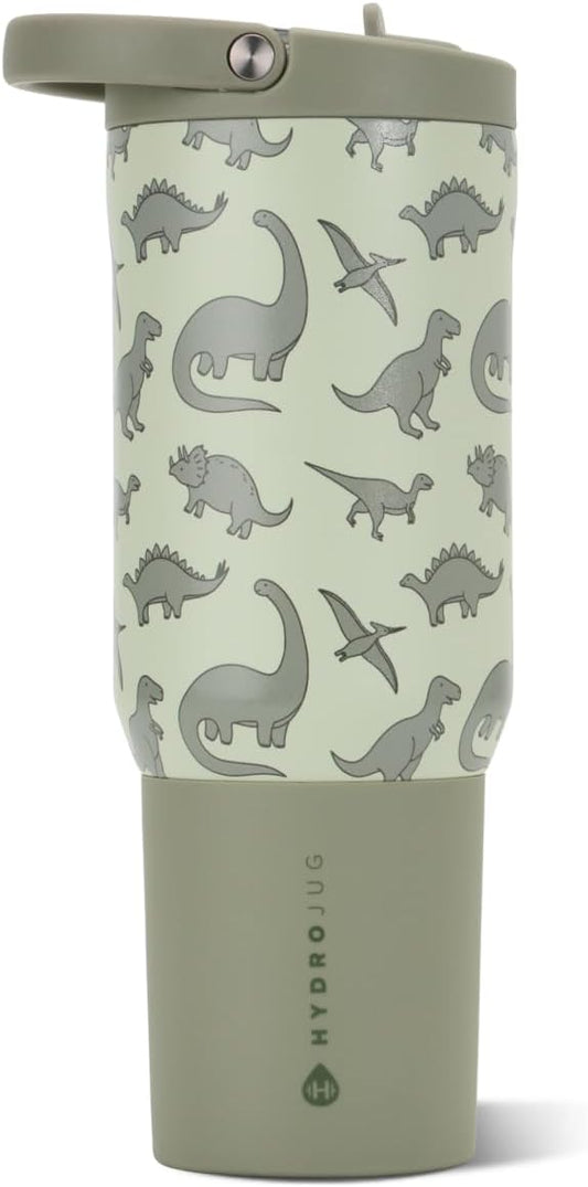 HydroJug Sport 20 oz Insulated Stainless Steel Water Bottle, Dinosaur