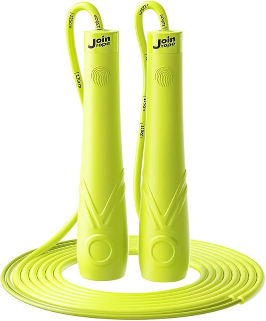 Kids Jump Rope for Children-Adjustable Speed Skipping Rope with Dual Bearings, Segmented Anti-Tangle Cord, Silicone Handles, Indoor Outdoor Fitness Toy for Boys & Girls