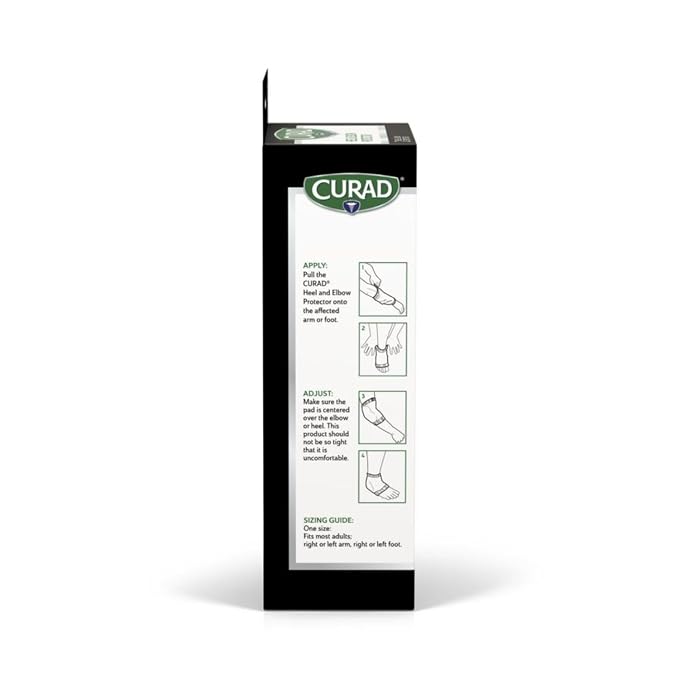 CURAD Heel and Elbow Protector, One Size Fits Most, 1 Count (Pack of 4)