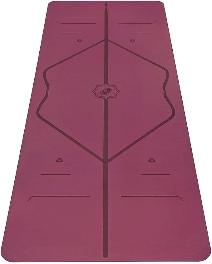Liforme Classic Yoga Mat - Posture Alignment Design, Advanced Non-Slip Grip | Eco-friendly, Non-Toxic, Sweat-Resistant, long, wide, 4.2mm thick mat for comfort, recommended for Hot Yoga, Free Yoga Bag