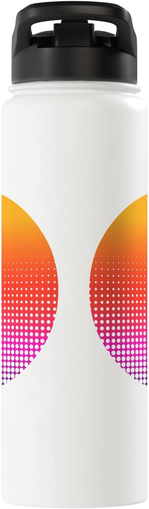 Basketball Game Hoop Slam Dunk Ball Retro Sunset Player Gift Stainless Steel Insulated Water Bottle