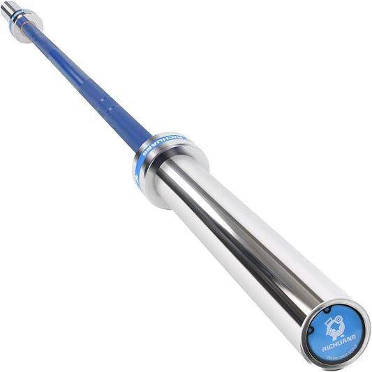 7ft Olympic Barbell 28mm 45lb – 500/700/1000LB Bar for Home Gym | Ceramic coated steel. Smooth spinning sleeves. Fits 2" plates. For snatch, clean and jerk, squats, deadlifts, bench press.