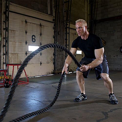 Body-Solid Fitness Training Battle Rope - Heavy Weighted Training Ropes for Home Gym, Ideal for Working Out and Strength Training - Exercise Rope for Adults