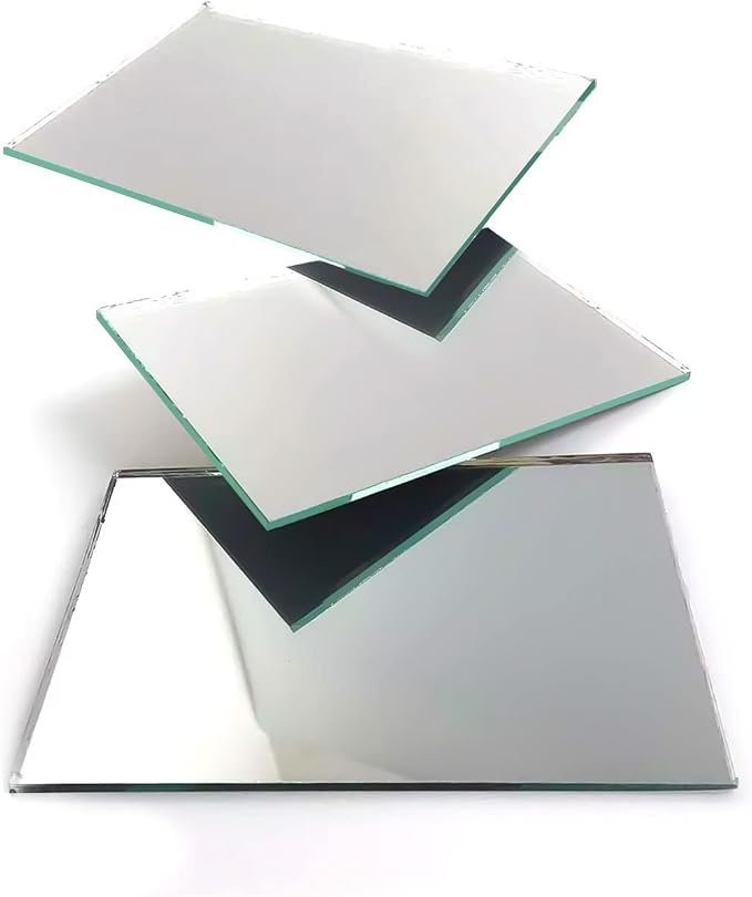 Fab Glass and Mirror Custom Cut to Size Mirror Panels - 1/4" Thick Flat Edge Mirror Cut to Size, Frameless Full Length Wall-Mounted Mirror for Bedroom, Living Room