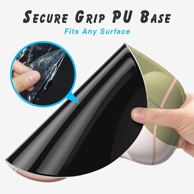 Office Mousepad with Gel Wrist Support - Ergonomic Gaming Desktop Mouse Pad Wrist Rest - Design Gamepad Mat Rubber Base for Laptop Computer -Silicone Non-Slip Special-Textured Surface (17Violet)