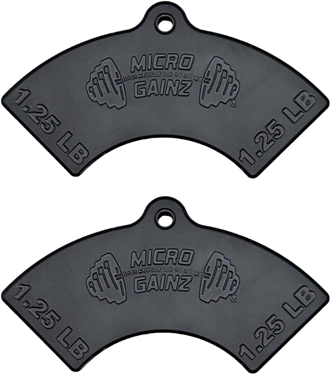 Micro Gainz 1.25LB Magnetic Plates for Nuobell Dumbbells, 2 or 4 Piece Set