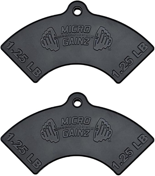 Micro Gainz 1.25LB Magnetic Plates for Nuobell Dumbbells, 2 or 4 Piece Set