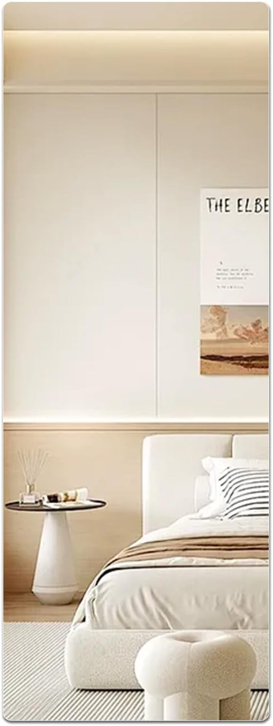 iCAGY Acrylic Self Adhesive Mirror Sheet for Wall | Plastic, Non Glass, Sticky, Kid Safety Mirror Tiles for Wall, 20x57 inch 4 Pcs